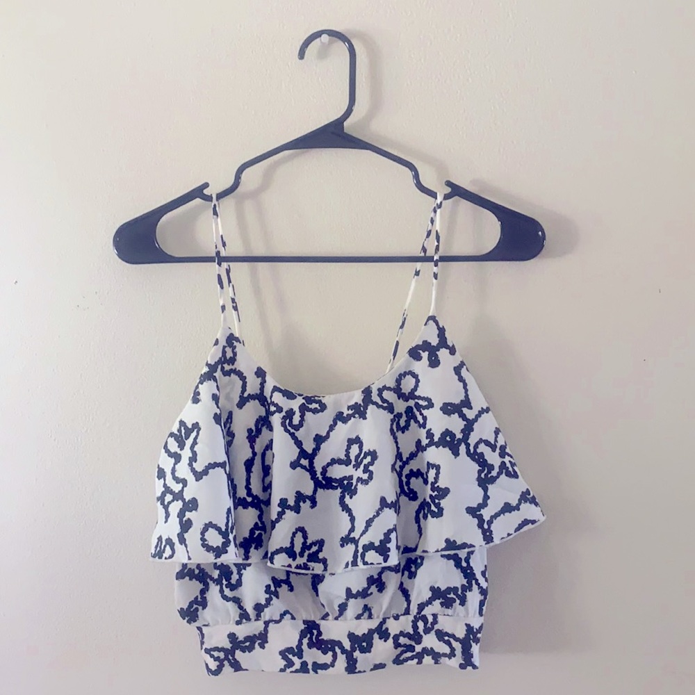 Black and white crop top
